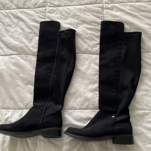 Black over the knee boots